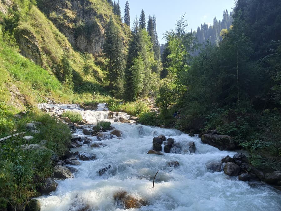 Горячие источники Алмарасан landscape in Kazakhstan