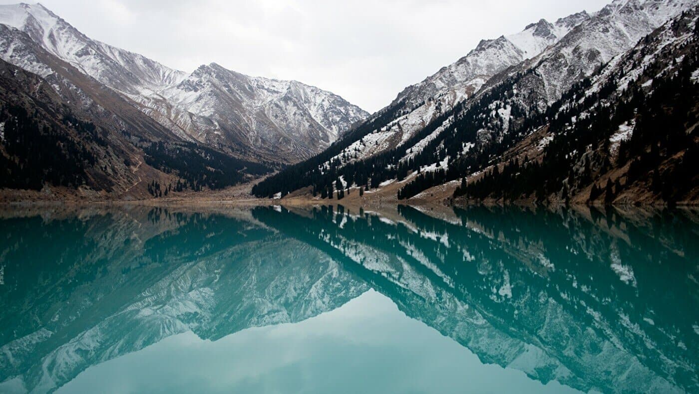 Big Almaty Lake nature and attractions in Kazakhstan