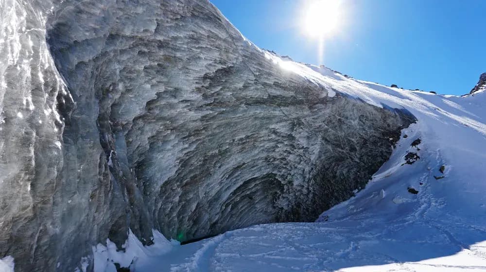 Bogdanovich Glacier nature and attractions in Kazakhstan