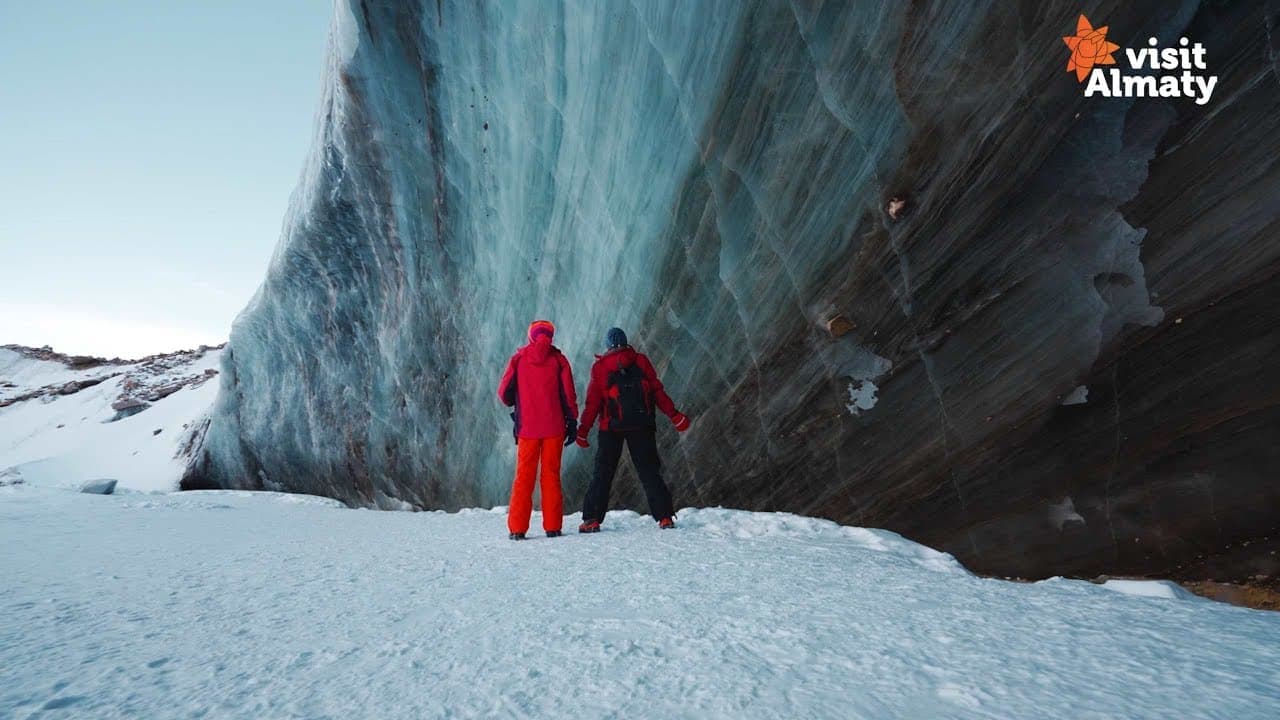 Bogdanovich Glacier travel scenery in Kazakhstan