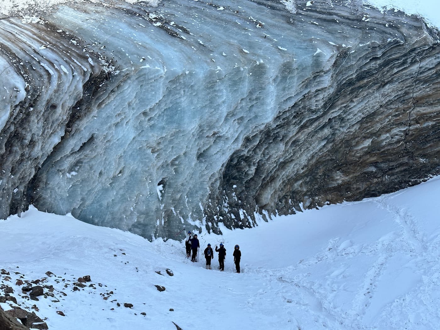 Bogdanovich Glacier nature and attractions in Kazakhstan