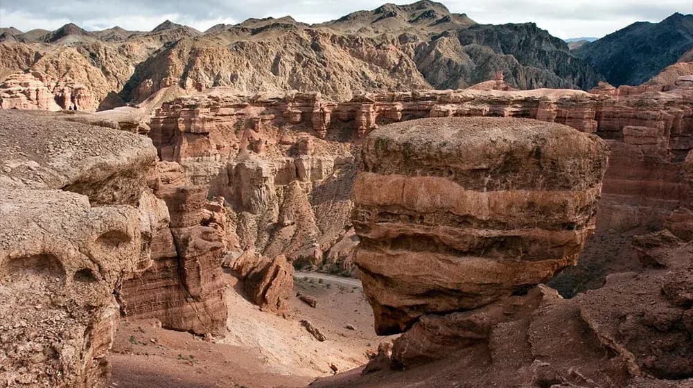City of Nomads landscape in Kazakhstan