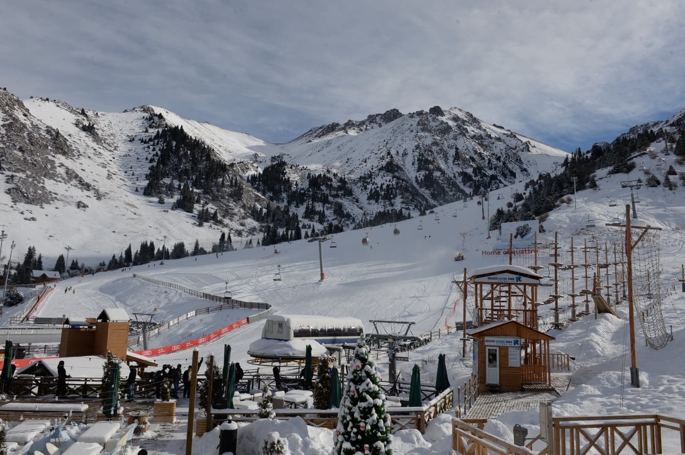 Shymbulak Ski Resort landscape in Kazakhstan