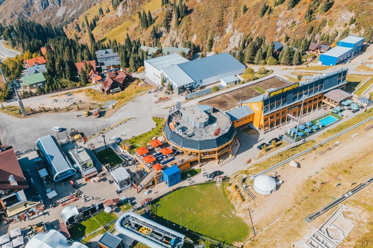 Shymbulak Ski Resort landscape in Kazakhstan