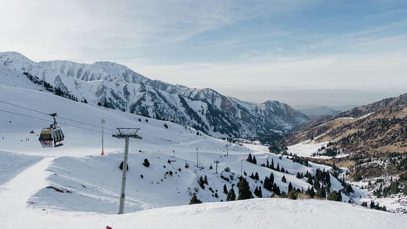 Shymbulak Ski Resort landscape in Kazakhstan