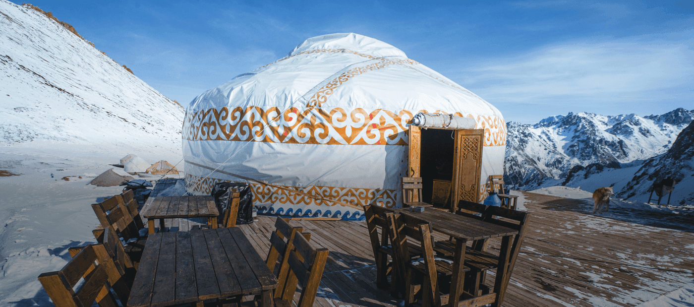Shymbulak Ski Resort travel scenery in Kazakhstan