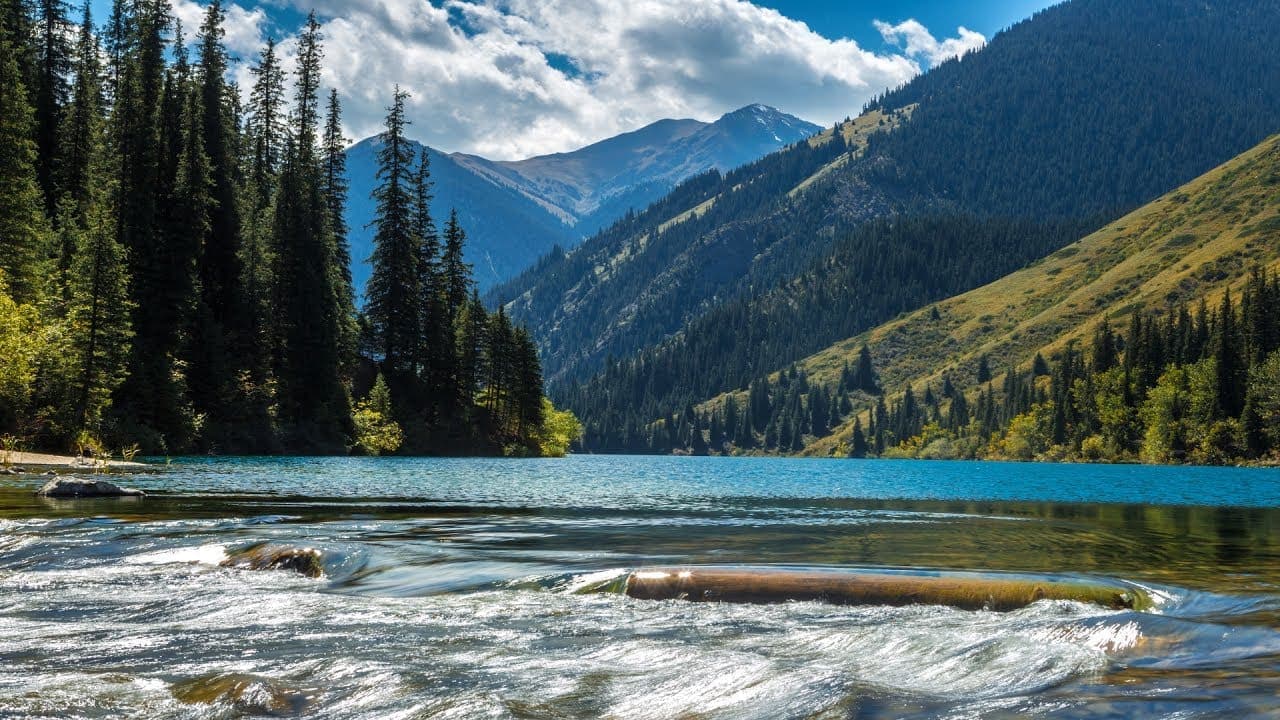 Kolsai Lakes landscape in Kazakhstan