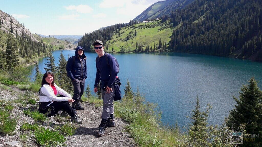 Kolsai Lakes landscape in Kazakhstan