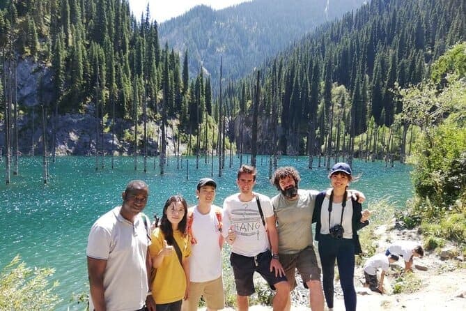 Kolsai Lakes travel scenery in Kazakhstan