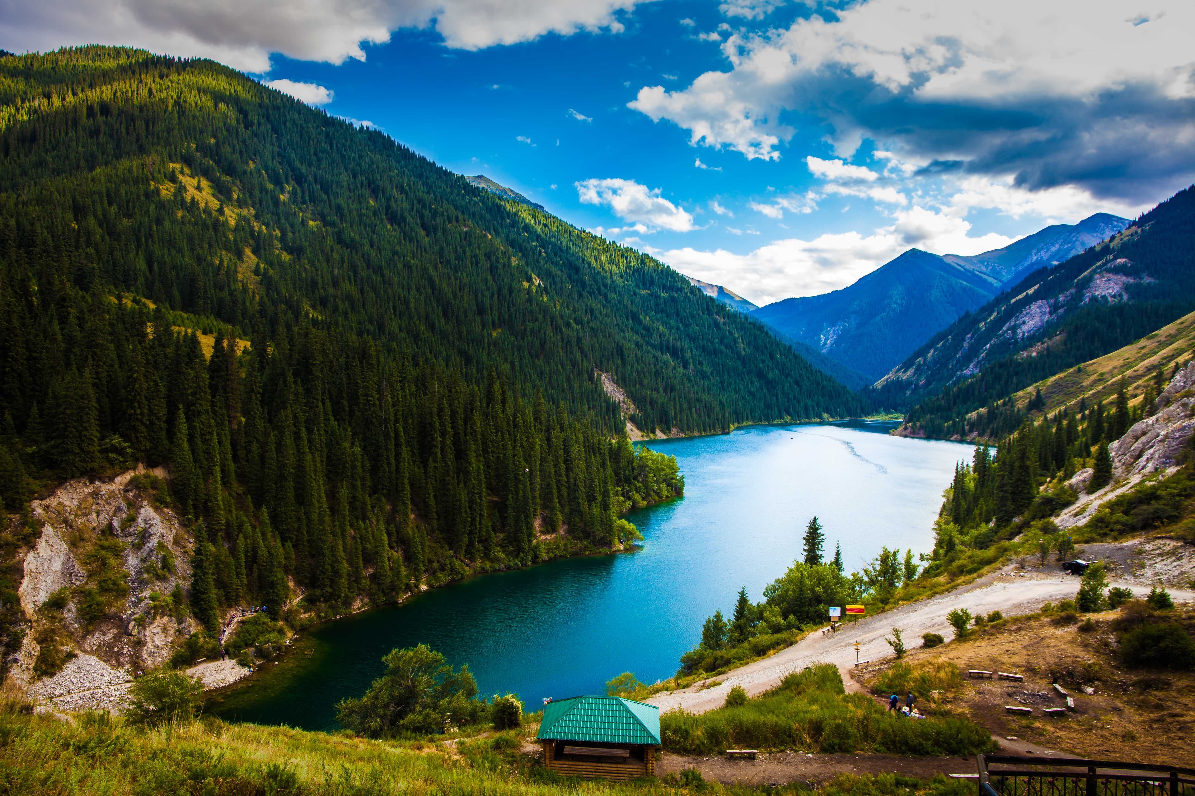 Kolsai Lake at Kolsai Lakes, Kazakhstan